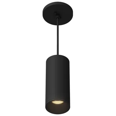 Kuzco Lorna 8-in (3-in Dia.) 36 Degree Optic Black Led Pendant