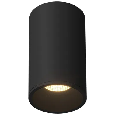 Kuzco Lorna 8-in (4-in Dia.) 36 Degree Optic Black Led Flush Mount