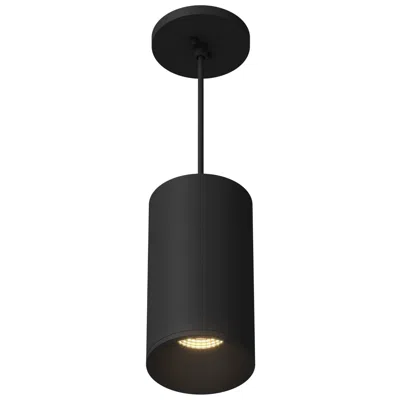 Kuzco Lorna 8-in (4-in Dia.) 36 Degree Optic Black Led Pendant
