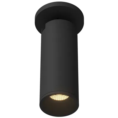 Kuzco Lorna 9-in (3-in Dia.) Black Led Adjustable Ceiling Mount