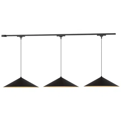 Kuzco Luiz 3 Light Black Dimmable 3000k Led Trilo Track Ceiling Kit