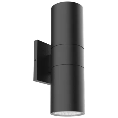 Kuzco Lund 12-in 1 Light Black Integrated Led Outdoor Wall 31w