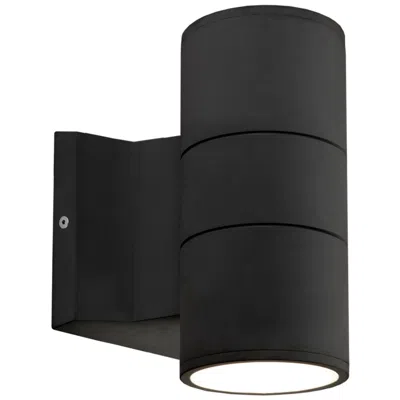 Kuzco Lund 7-in 1 Light Black Integrated Led Outdoor Wall 21w