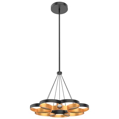 Kuzco Maestro Led 26-in Black/gold Led Chandeliers