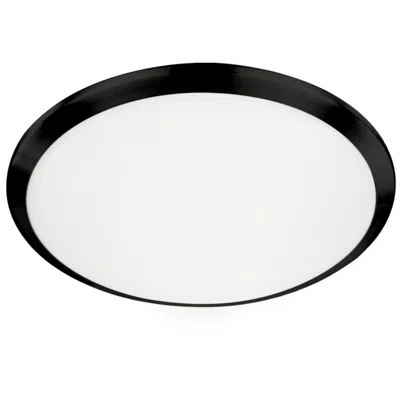 Kuzco Malta Led 12-in Black Flush Mount