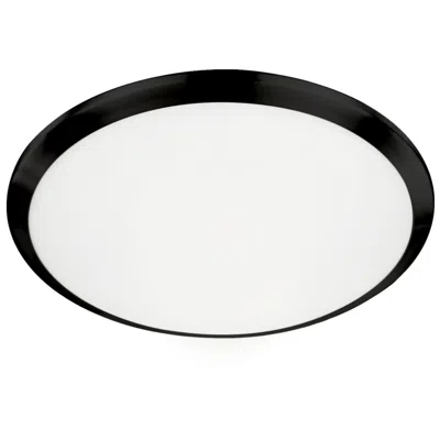 Kuzco Malta Led 15-in Black Flush Mount