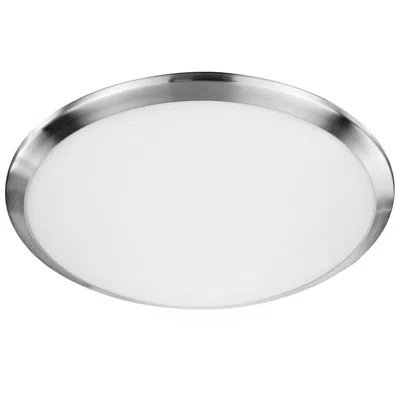 Kuzco Malta Led 15-in Brushed Nickel Flush Mount