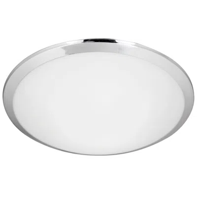 Kuzco Malta Led 15-in Chrome Flush Mount