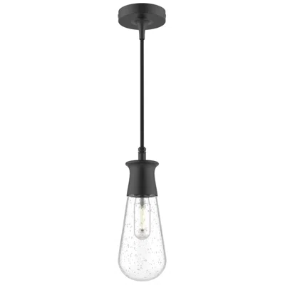 Kuzco Marcel 4-in 1 Light Clear Glass/black Outdoor Pendant 60w Alora Mood