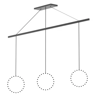 Kuzco Marquee 47-in Black Linear Pendant Canopy System