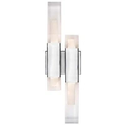 Kuzco Martelo 21 1/2" High Chrome Ada Led Wall Sconce