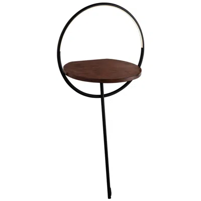 Kuzco Maya Led 18-in Black/walnut Floor Lamp