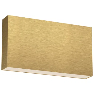 Kuzco Mica Led 10-in Brushed Gold All-terior Wall Sconce