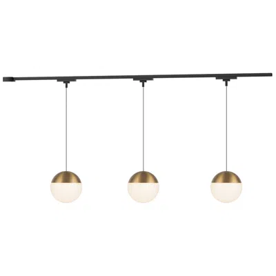 Kuzco Monae 3 Light Brushed Gold Dimmable 4000k Led Trilo Track Ceiling Kit