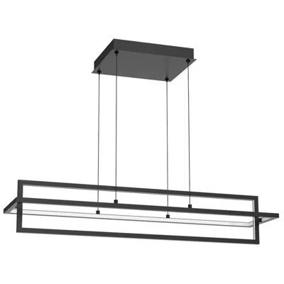 Kuzco Mondrian Led 36-in Black Linear Pendant