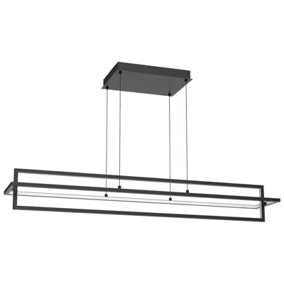 Kuzco Mondrian Led 48-in Black Linear Pendant