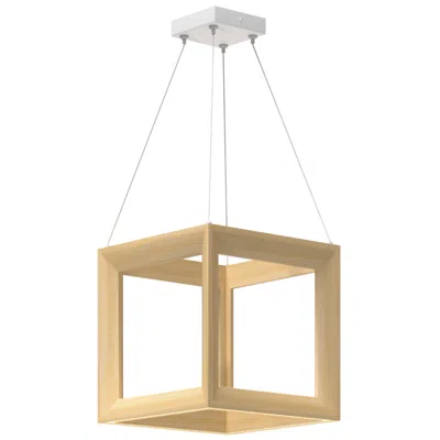 Kuzco Morina Led 12-in White Oak Pendant