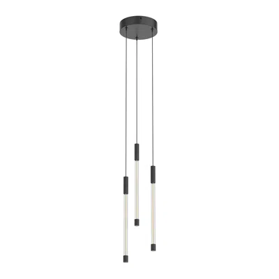 Kuzco Motif Led 13-in Black Multi-pendant
