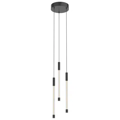 Kuzco Motif Led 13-in Black Multi-pendant