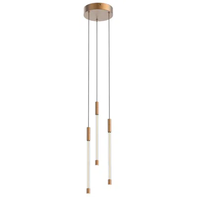 Kuzco Motif Led 13-in Brushed Gold Multi-pendant