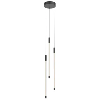 Kuzco Motif Led 21-in Black Multi-pendant