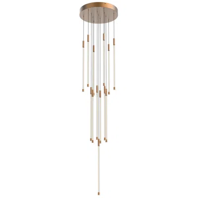 Kuzco Motif Led 21-in Brushed Gold Multi-pendant