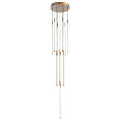 Kuzco Motif Led 27-in Brushed Gold Multi-pendant