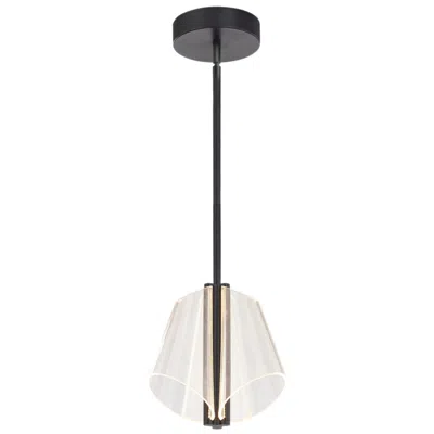 Kuzco Mulberry Led 11-in Black/light Guide Pendant