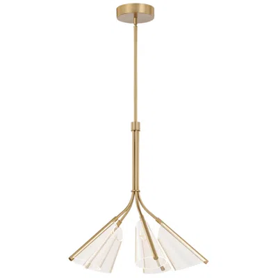 Kuzco Mulberry Led 28-in Brushed Gold/light Guide Led Chandeliers