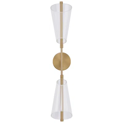 Kuzco Mulberry Led 29-in Brushed Gold/light Guide Wall Sconce