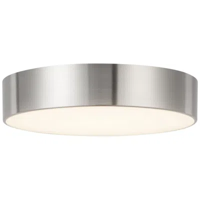 Kuzco Musa 6-in Brushed Nickel Dimmable Led Flush Mount