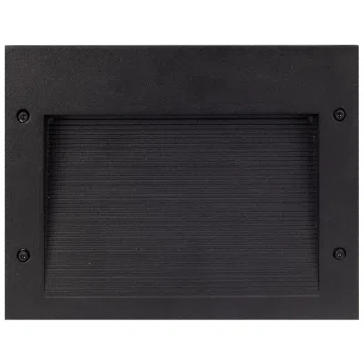 Kuzco Newport 9 3/4"w Black Rectangular Led Recessed Step Light