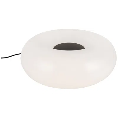 Kuzco Nimbus Led 12-in Black/opal Glass Led Table Lamp In White