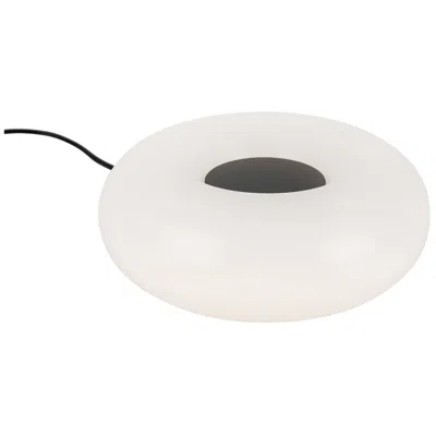 Kuzco Nimbus Led 8-in Black/opal Glass Led Table Lamp