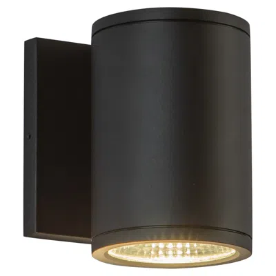 Kuzco Nordic 5-in (3-in Dia.) Black Led Exterior Wall