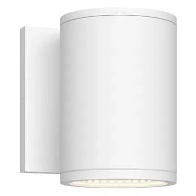 Kuzco Nordic 5-in (3-in Dia.) White Led Exterior Wall