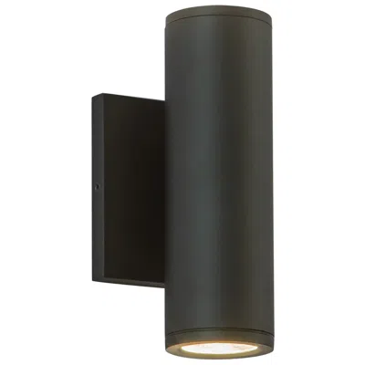 Kuzco Nordic 8-in (2-in Dia.) Black Led Exterior Wall