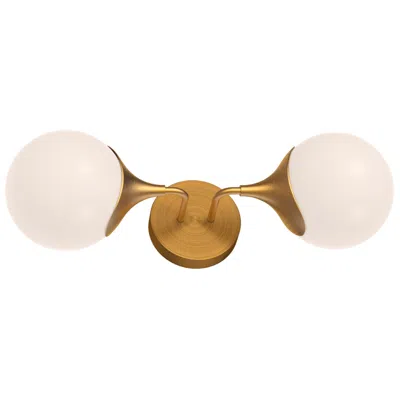 Kuzco Nouveau 6" High Aged Gold 2-light Wall Sconce