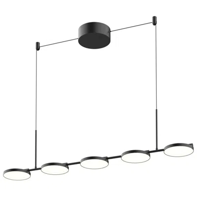 Kuzco Novel Led 37-in Black Linear Pendant