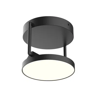 Kuzco Novel Led 5-in Black Semi-flush Mount