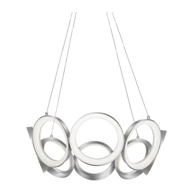 Kuzco Oros Led 24-in Antique Silver Led Chandeliers
