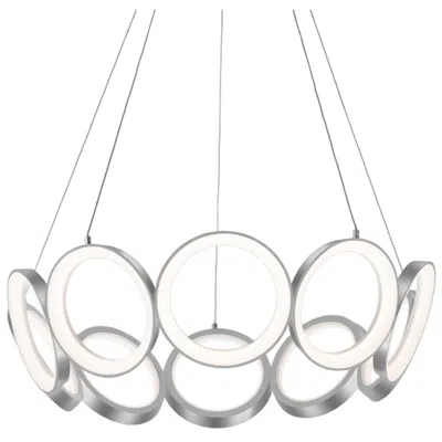 Kuzco Oros Led 29-in Antique Silver Led Chandeliers