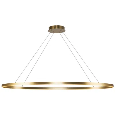 Kuzco Ovale Led 53-in Brushed Gold Linear Pendant
