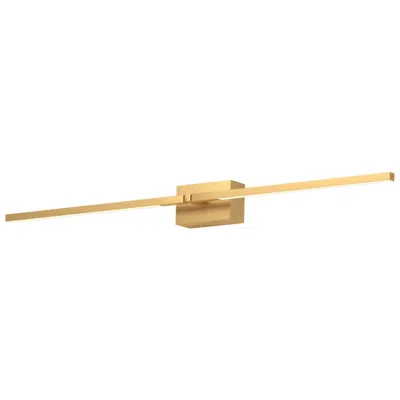 Kuzco Pandora 36" Wide Brushed Gold Led Vanity Bath Light
