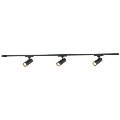 Kuzco Paolo 3 Light (2-in) Black Dimmable 4000k Led Trilo Track Ceiling Kit