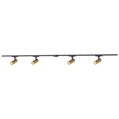 Kuzco Paolo 4 Light (2-in) Brushed Gold Dimmable 4000k Trilo Track Ceiling Kit