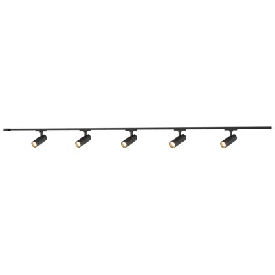 Kuzco Paolo 5 Light (2-in) Black Dimmable 3000k Led Trilo Track Ceiling Kit