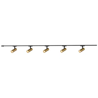 Kuzco Paolo 5 Light (2-in) Brushed Gold Dimmable 4000k Trilo Track Ceiling Kit