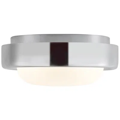 Kuzco Pebble 8-in Chrome Dimmable Led Flush Mount