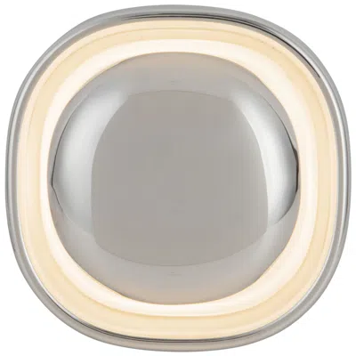 Kuzco Pebble 8-in Chrome Dimmable Led Wall Sconce
